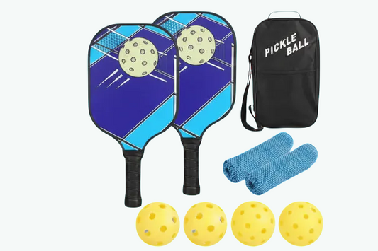 PRIMLAY Pickleball Paddle Set – Complete Beginner Starter Kit (2 Paddles + 4 Balls + Bag)
